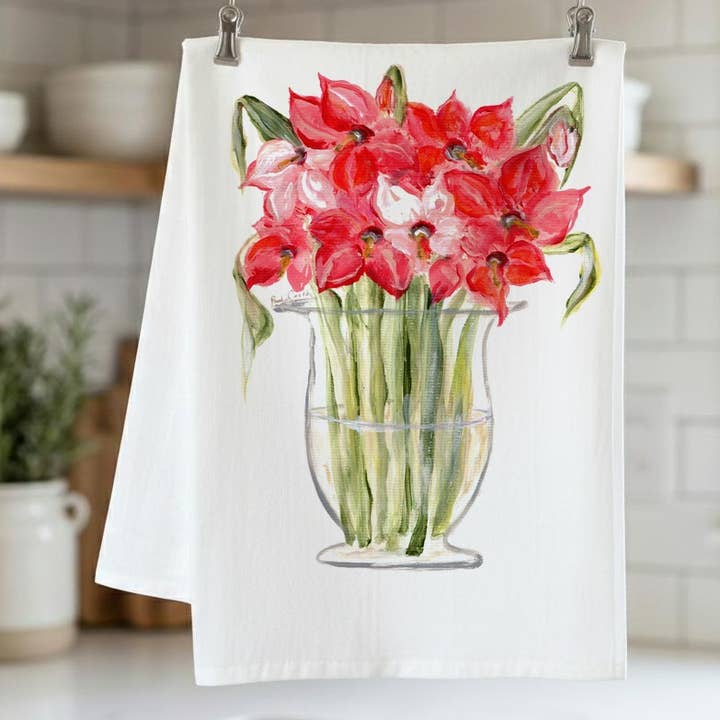 Amaryllis Flour Sack Towel