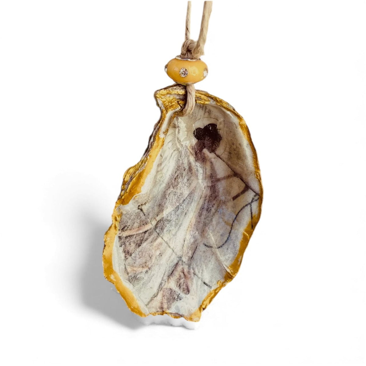 Angel by the Sea Oyster Shell Ornament