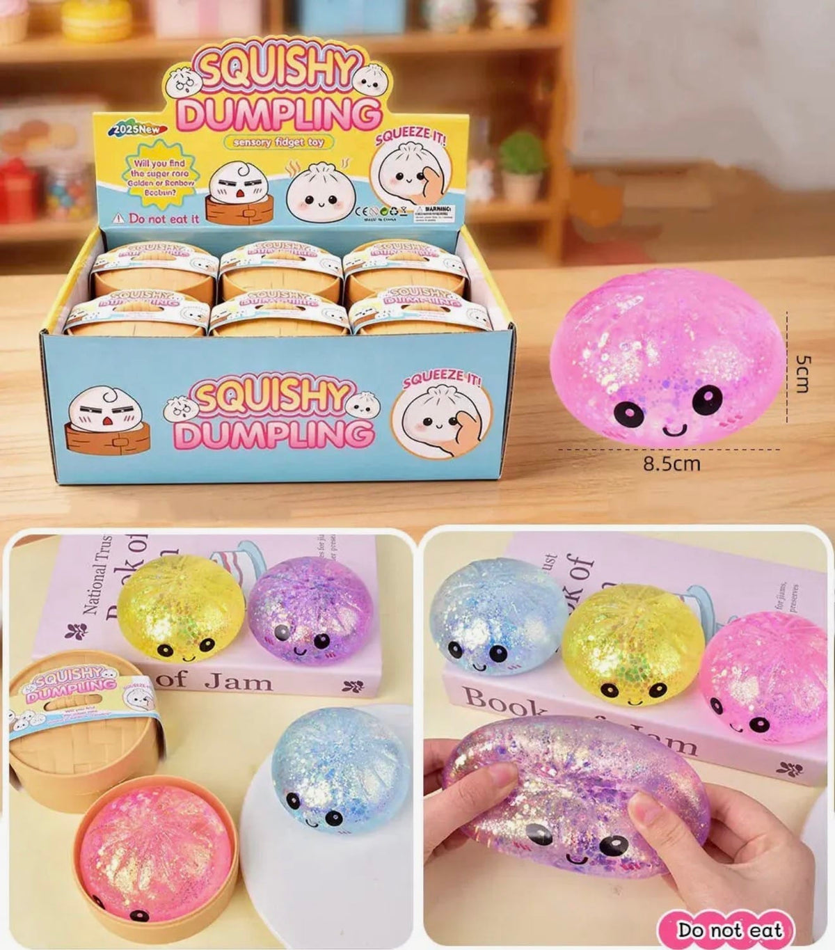 Assorted Mystery Squishy Dumpling Stress Relief Toy