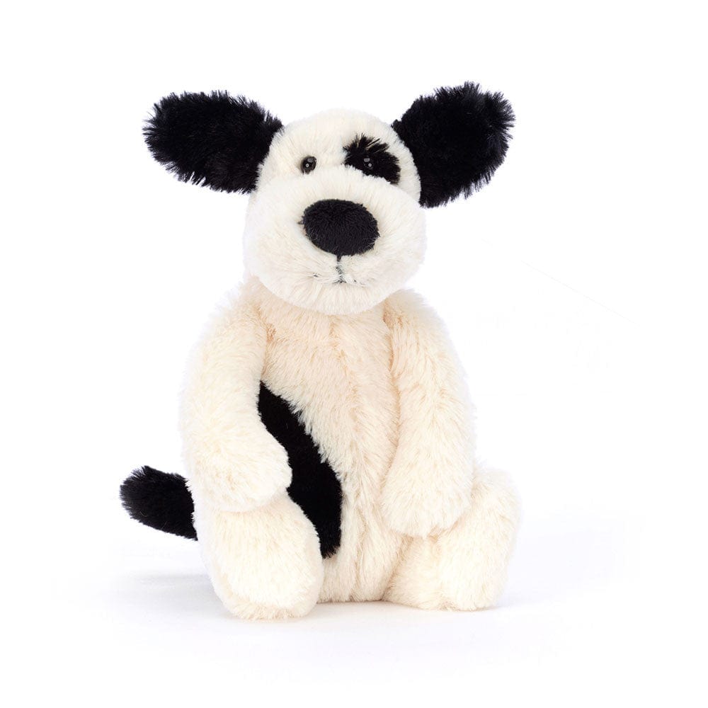 Jellycat Jellycat Bashful Black & Cream Puppy Plush - Little Miss Muffin Children & Home