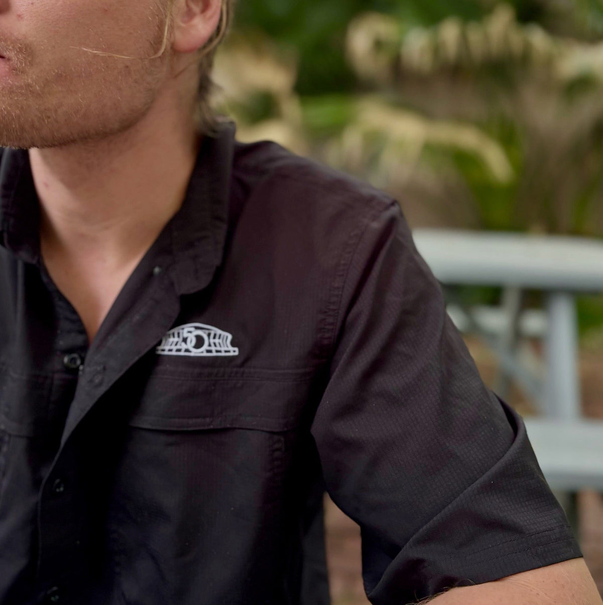 Whereable Art Men's Sun Protection Fishing Shirt Superdome 50 Years - Little Miss Muffin Children & Home