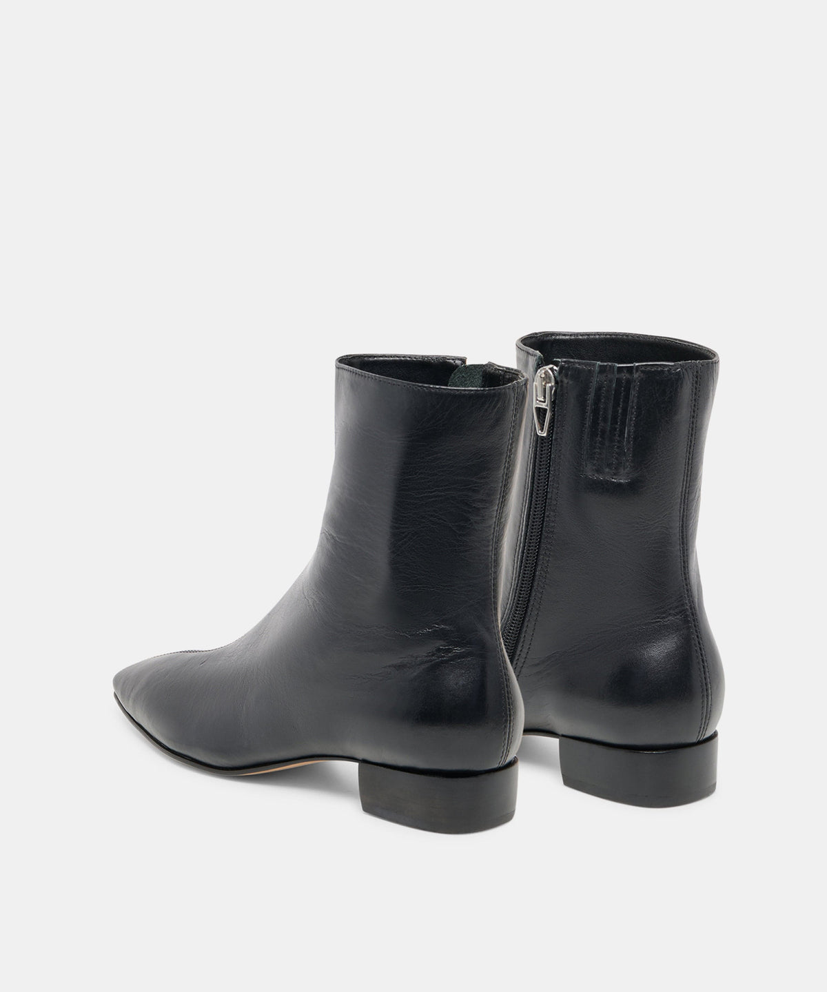 Dolce Vita Tarine Black Leather Ankle Booties