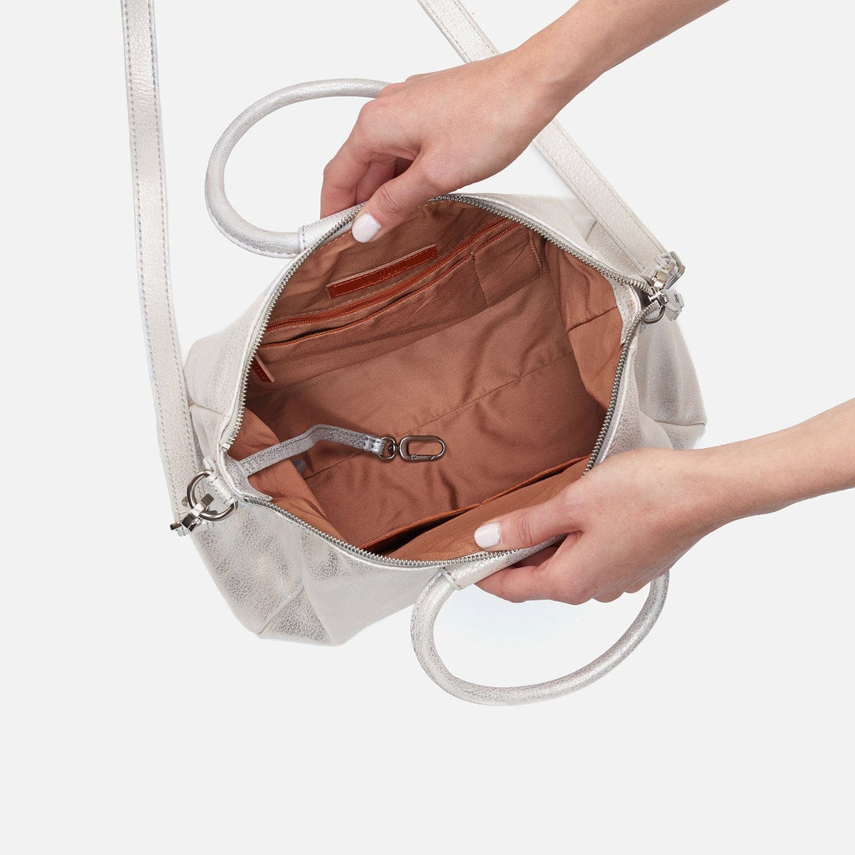 Hobo Hobo Sheila Medium Satchel in Metallic Leather - Little Miss Muffin Children & Home