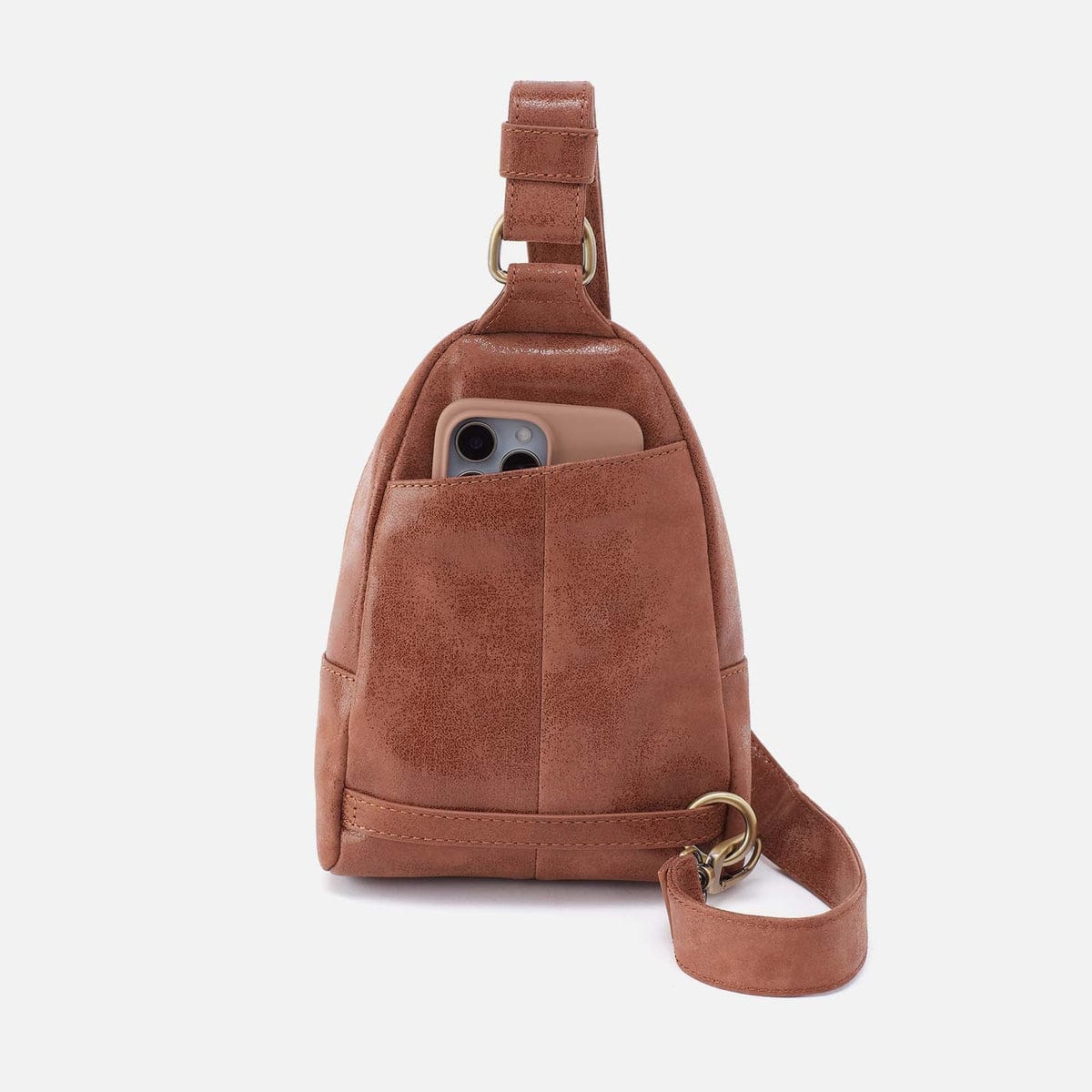 Hobo Fern Sling in Smooth Leather with Multi Stitch - Burnished Saddle - Little Miss Muffin Children & Home