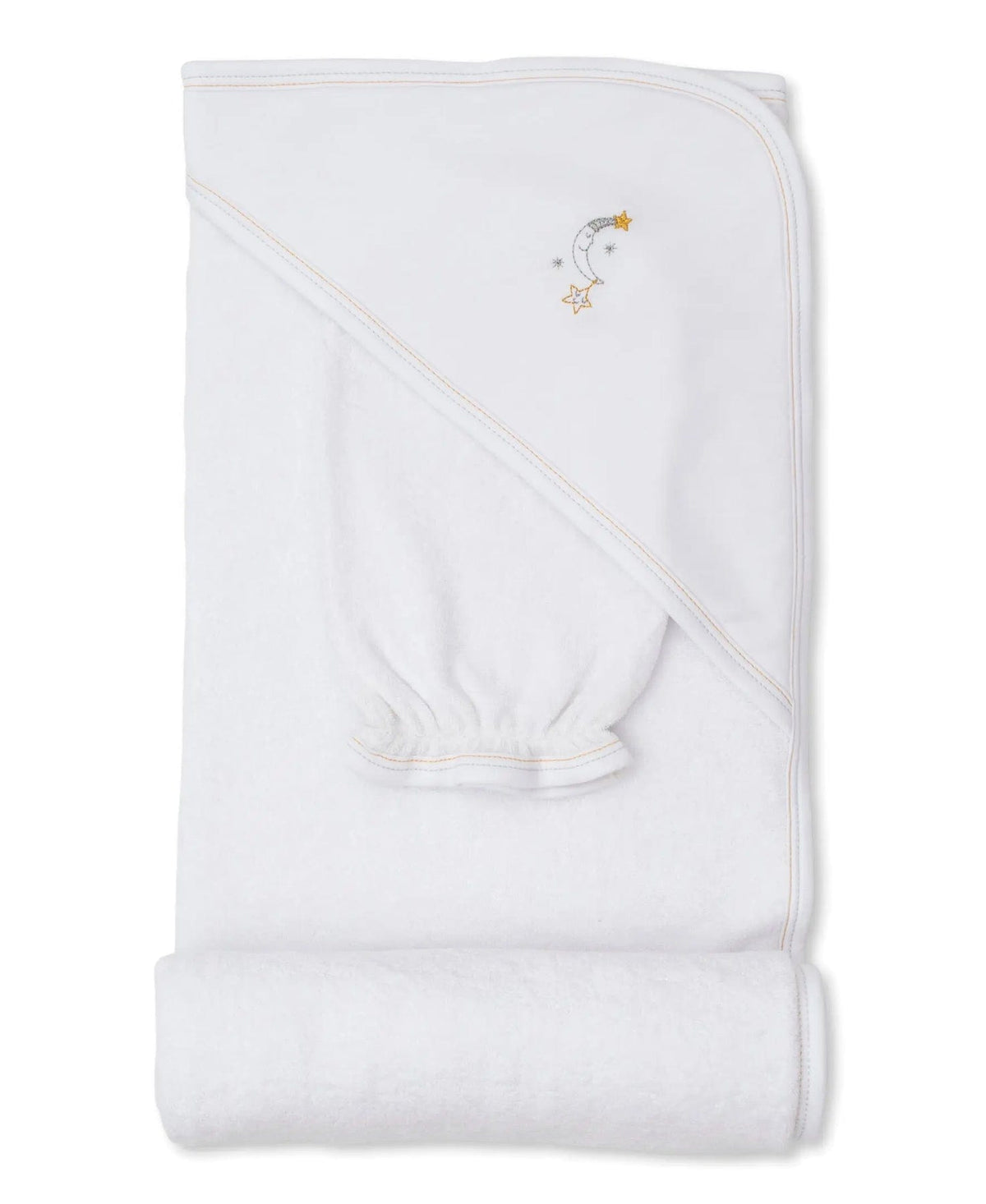 Kissy Kissy Kissy Kissy Good Night All Hooded Towel & Mitt Set - Little Miss Muffin Children & Home