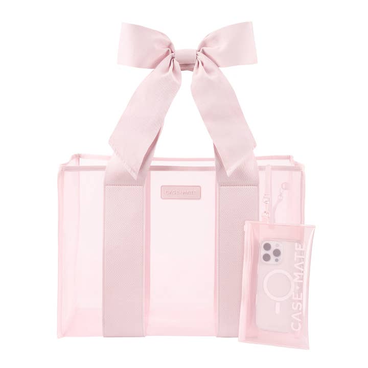 Ballet Pink Bow Jelly Tote Bag
