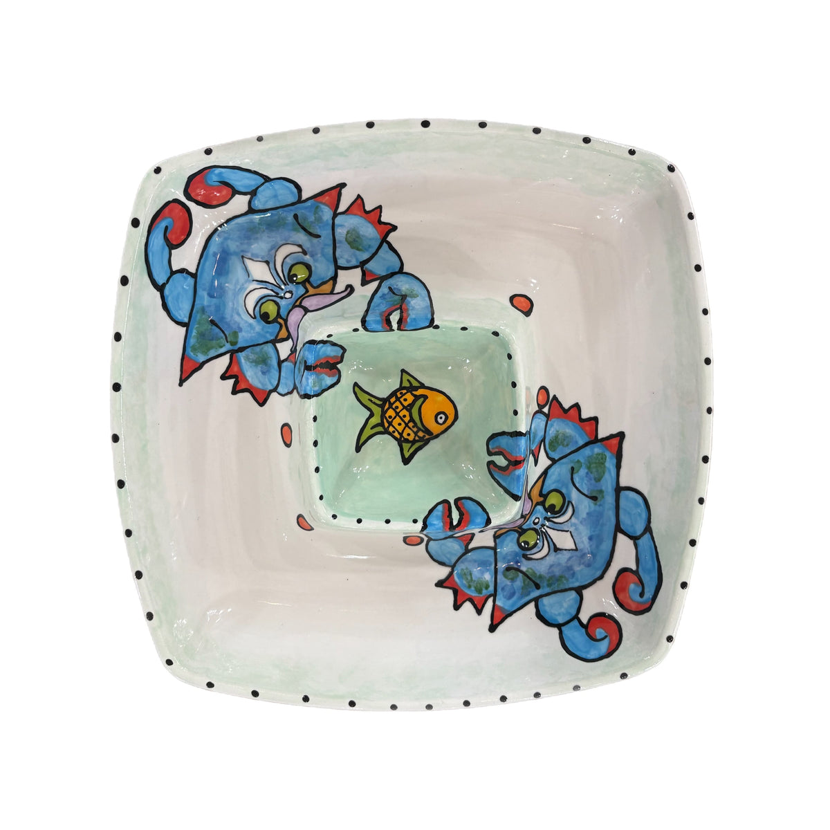 Jan Salzer Crab Square Chip & Dip