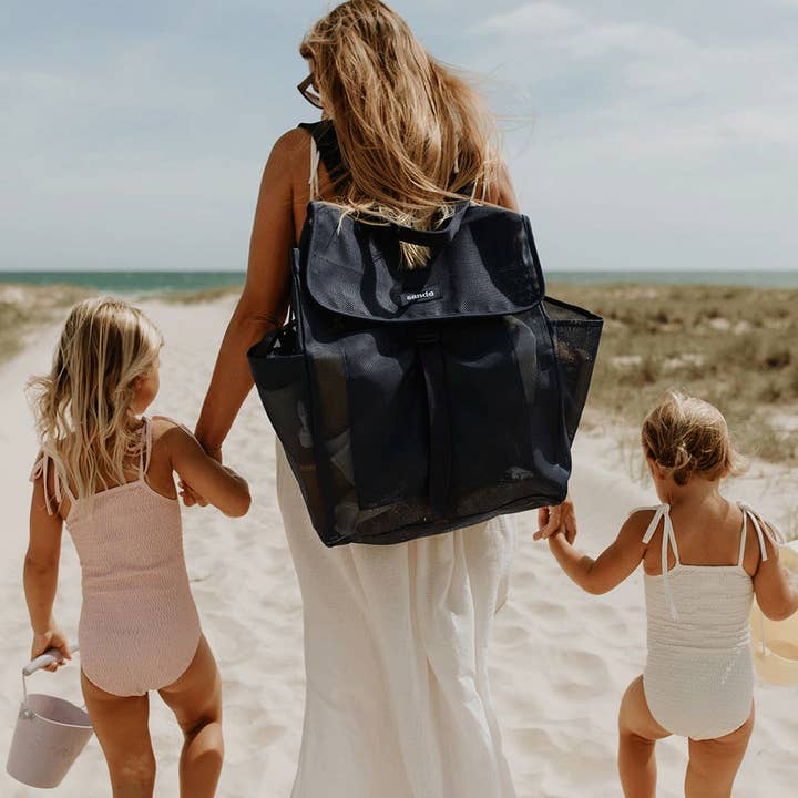 Beach Hauler™ Mesh Backpack in Deep Sea
