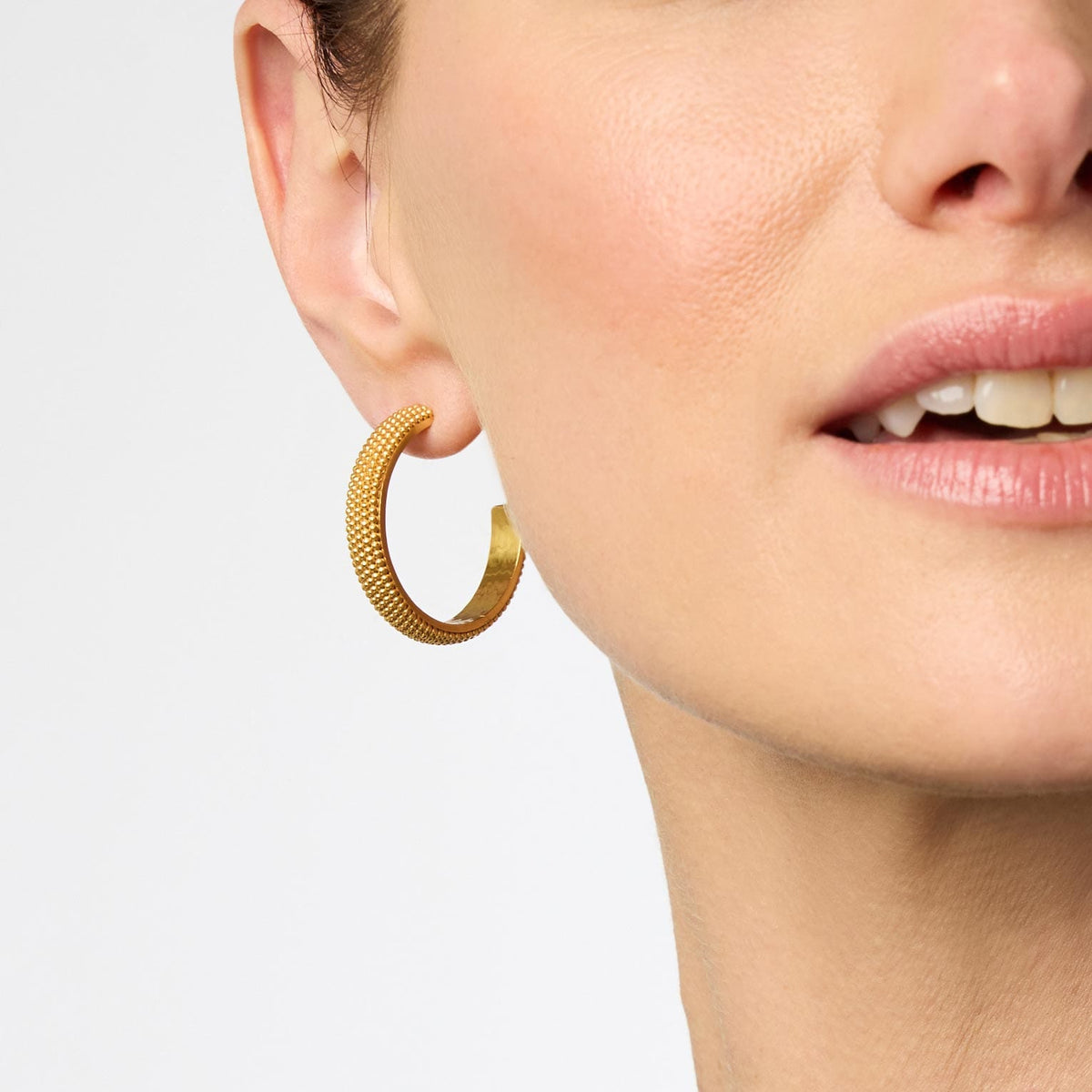 Julie Vos Julie Vos Beaded Eternity Hoop, Cabochon - Little Miss Muffin Children & Home