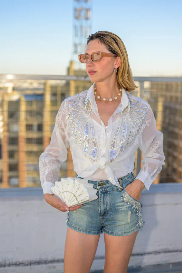Beyonca Luxury White Shirt by Timmy Woods Beverly Hills