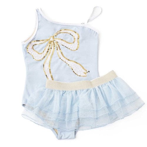 Blue Bow Sequins 1pc & Tutu