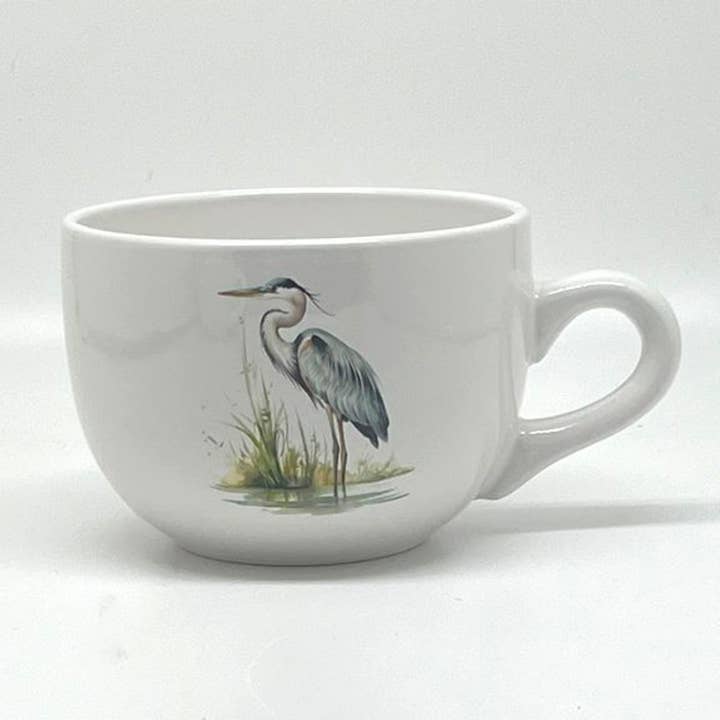 Blue Heron Soup Mug