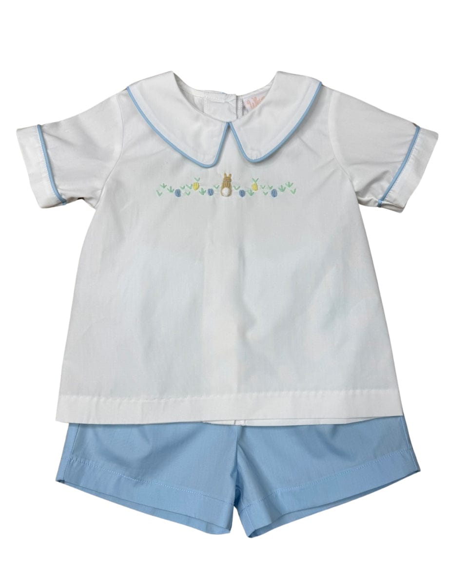 Whimsy Bay Kids Bunny Cottontail Collared Short Set - Little Miss Muffin Children & Home