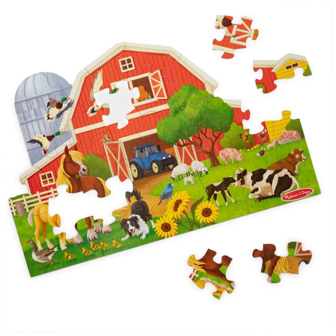 Busy Barn Shaped 32pc Floor Puzzle