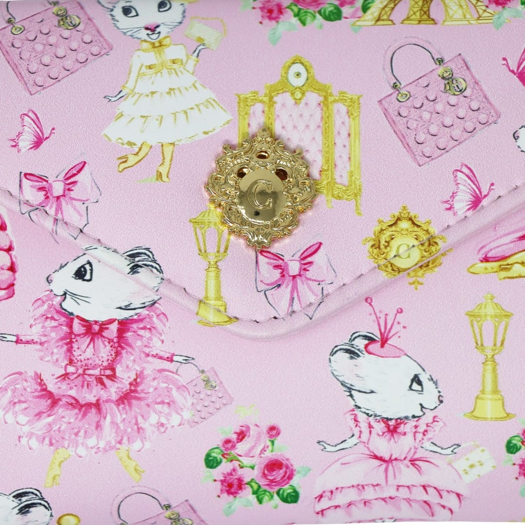 Pink Poppy Claris the Chicest Mouse in Paris Wallet