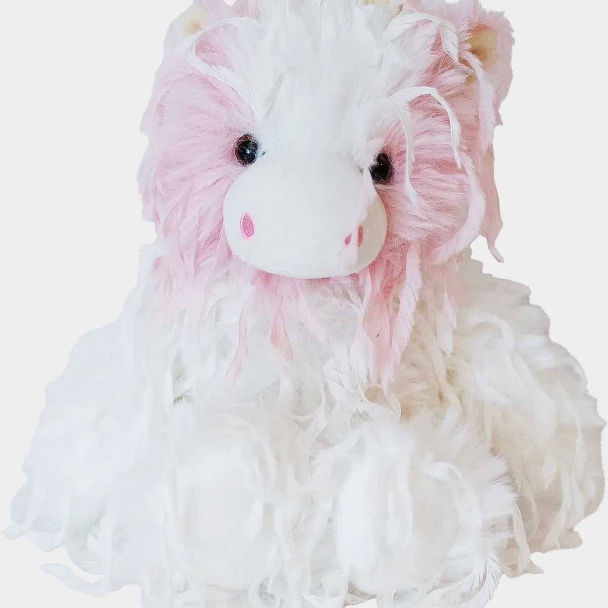 Feathers Strawberry Cow Plushie