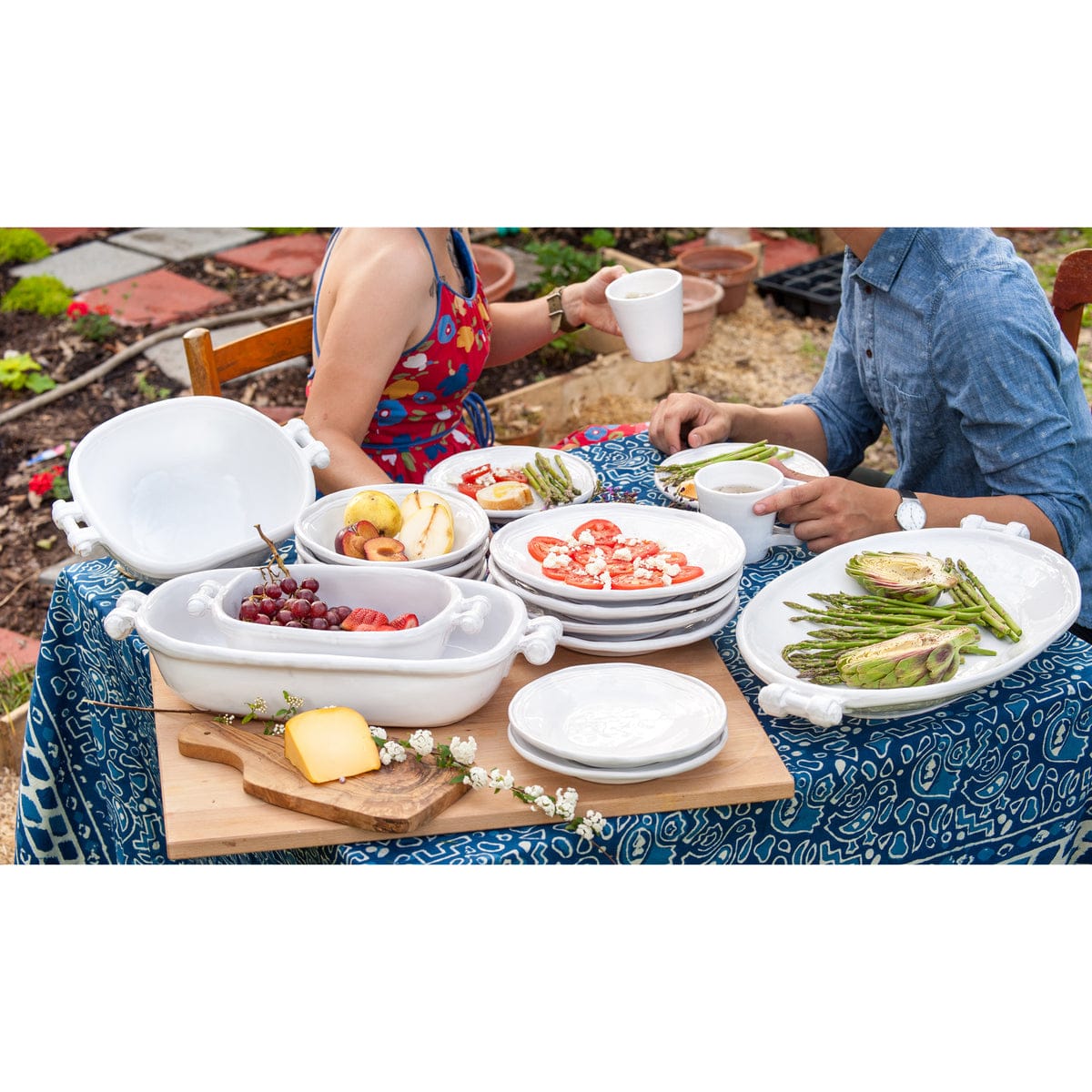 Abigail's Home Decor Abigail's Casa Bianca Platter, Oval Shape, Large - Little Miss Muffin Children & Home