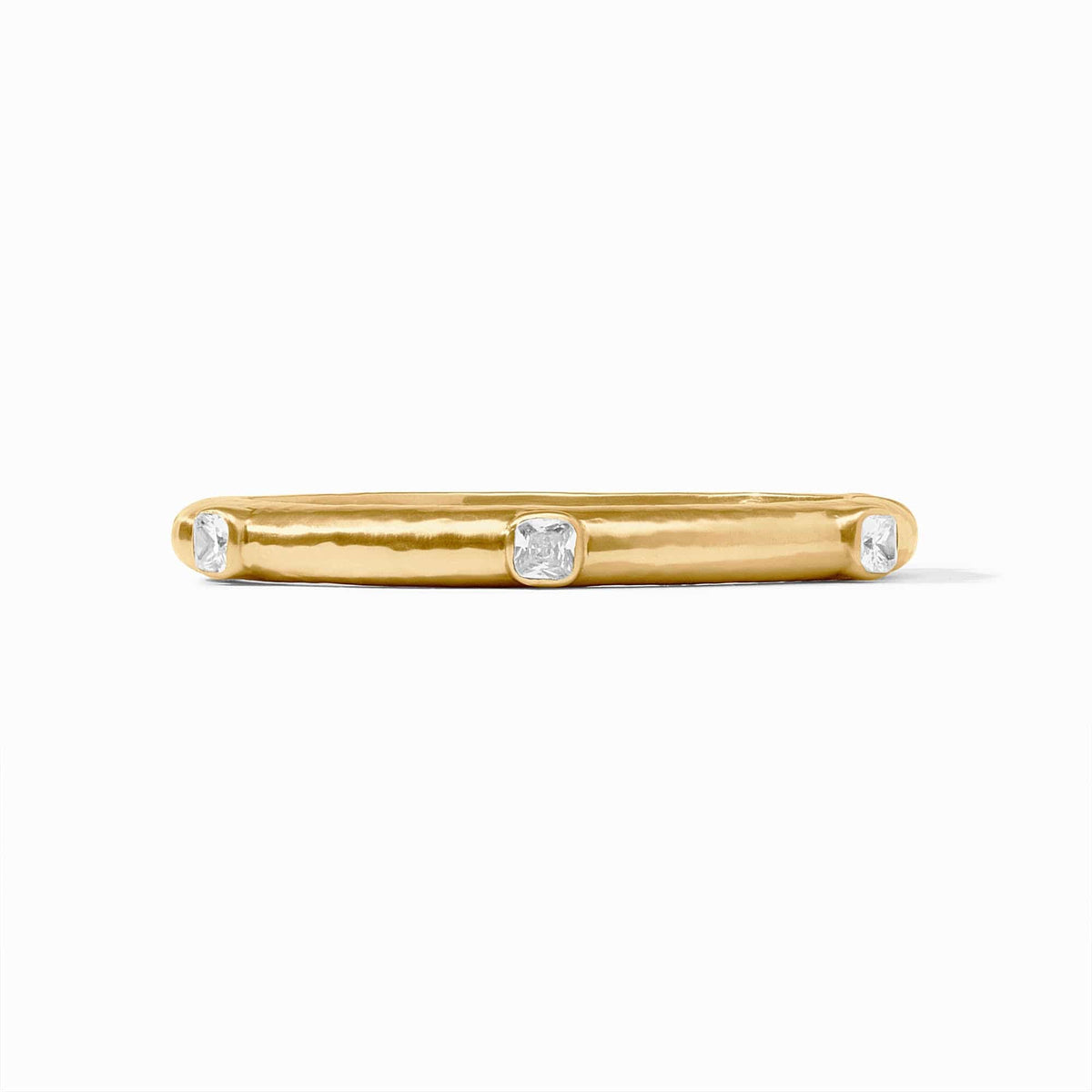Catalina Hinge Bangle Bracelet with Cubic Zirconia Stones