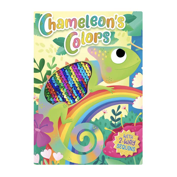 Chameleon's Colors Sensory Storybook with 2-Way Sequins