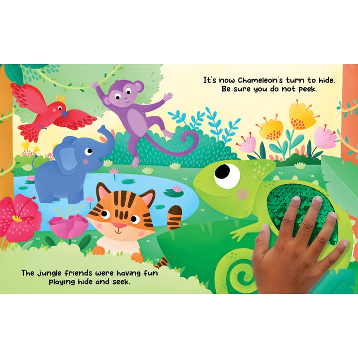 Chameleon's Colors Sensory Storybook with 2-Way Sequins