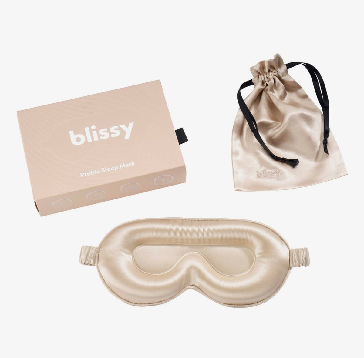 Champagne Profile Silk Sleep Mask