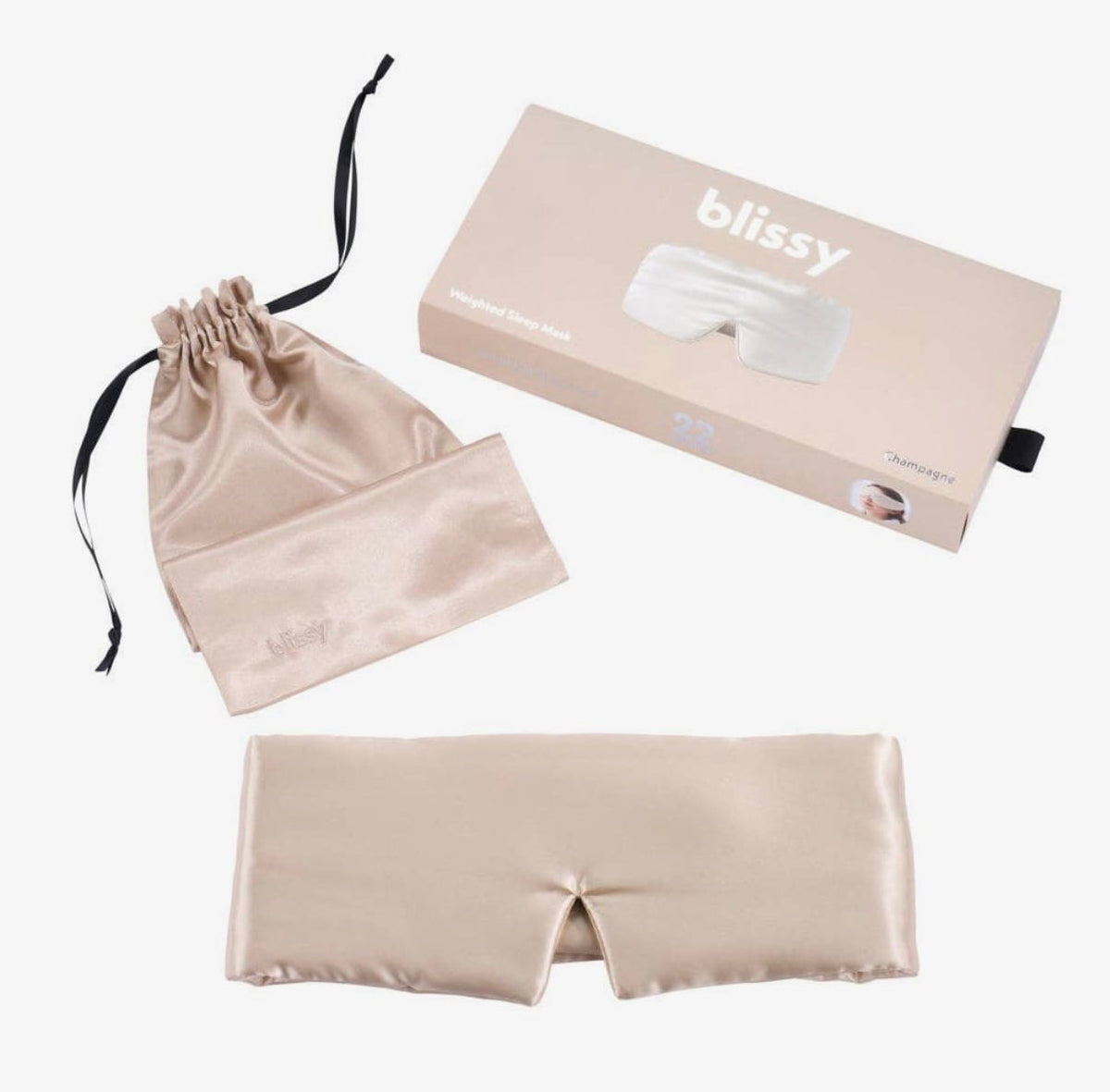 Champagne Weighted Sleep Mask