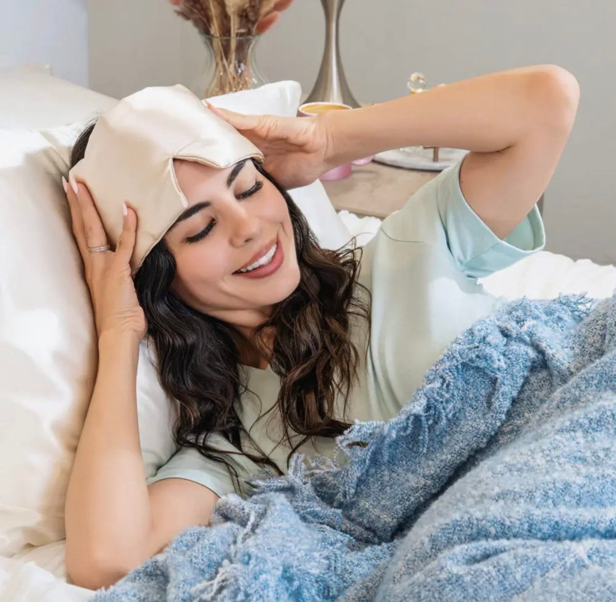 Champagne Weighted Sleep Mask