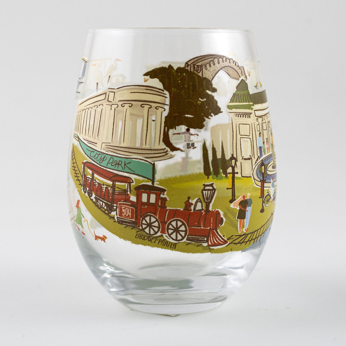 The Parish Line The Parish Line Stemless Wine Glass - City Park - Little Miss Muffin Children & Home