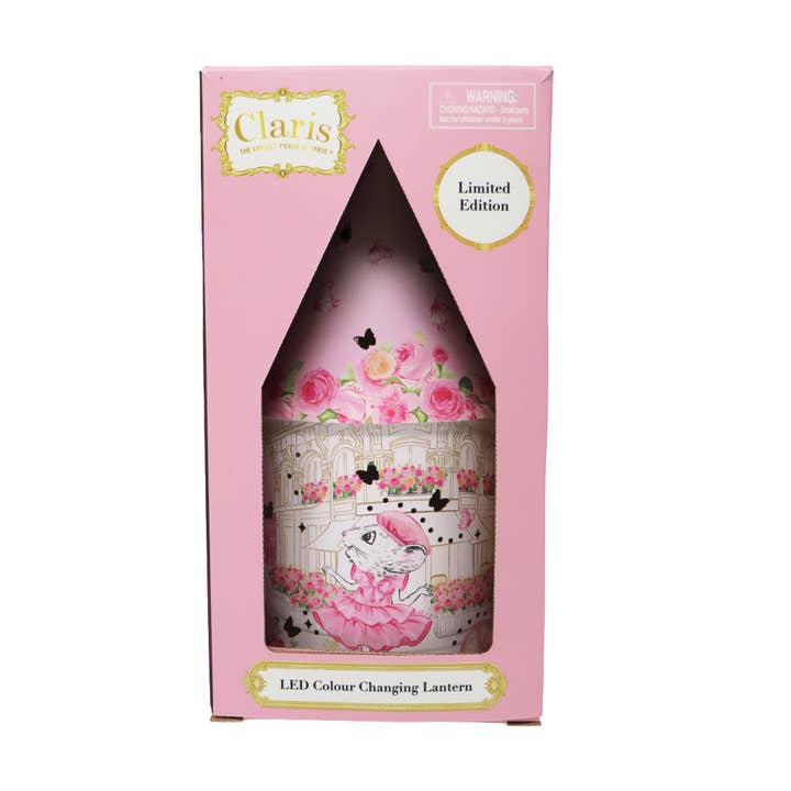 Claris The Chicest Mouse In Paris Colour Changing LED Lantern