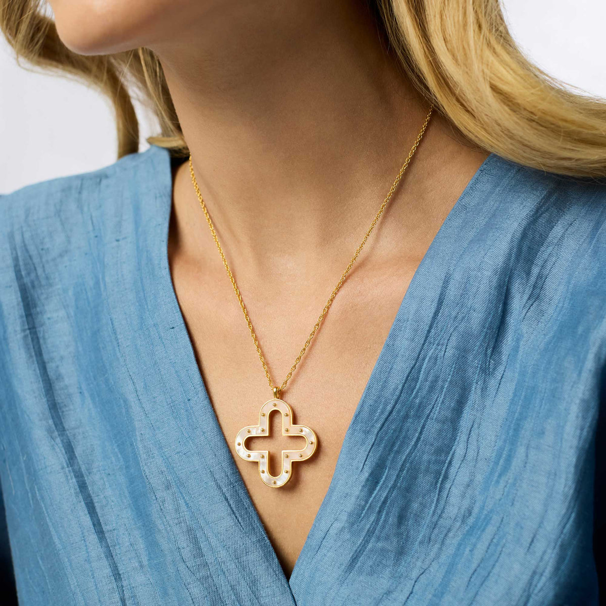 Julie Vos Colette Necklace with Mother of Pearl - Little Miss Muffin Children & Home