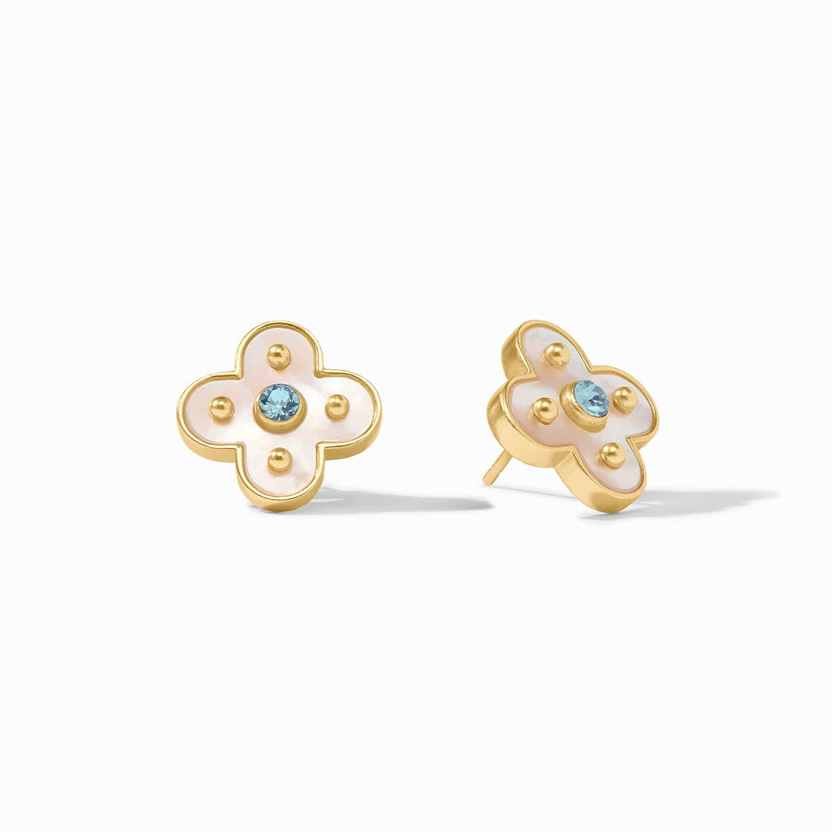 Julie Vos Colette Stud wtih Chalcedony Blue - Little Miss Muffin Children & Home