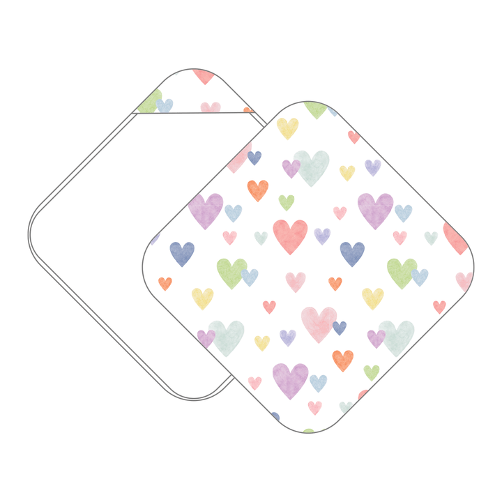 Nola Tawk Nola Tawk Confetti Hearts Muslin Hooded Baby Towel - Little Miss Muffin Children & Home