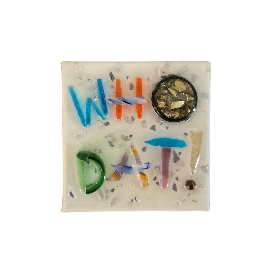 Laurie Kelly Art Studio Who Dat Art 4x4 Small - Little Miss Muffin Children & Home