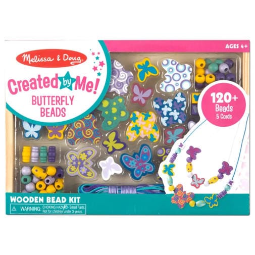 Created by Me! Wooden Butterfly Friends Bead Set