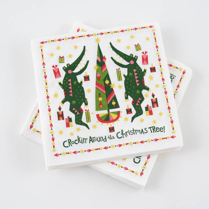 Crockin' Around Cocktail Napkin