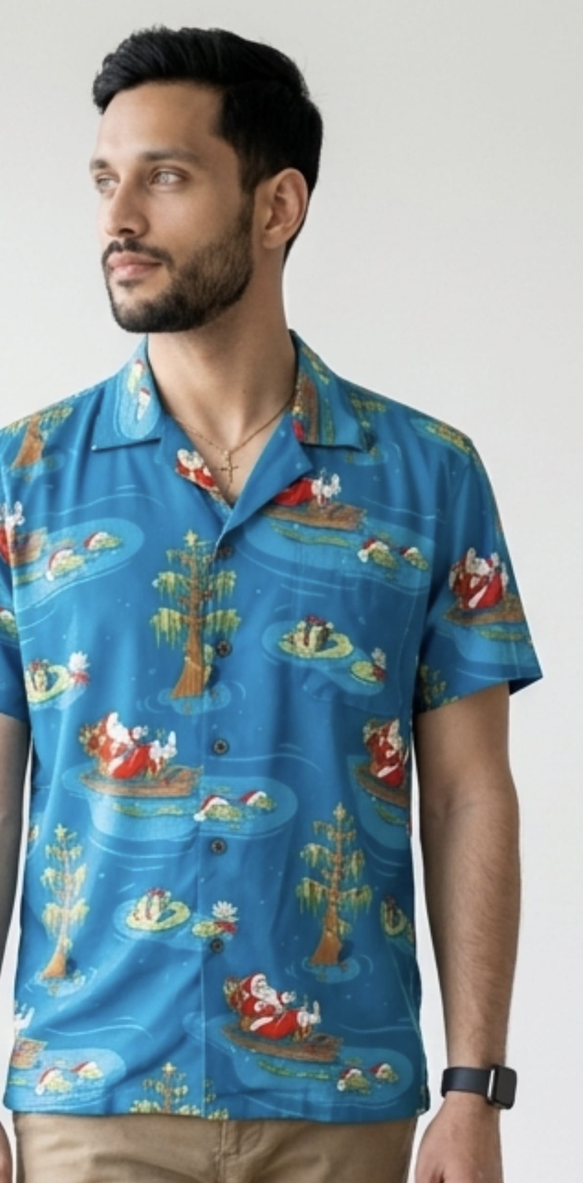 Cajun Christmas Aloha Shirt