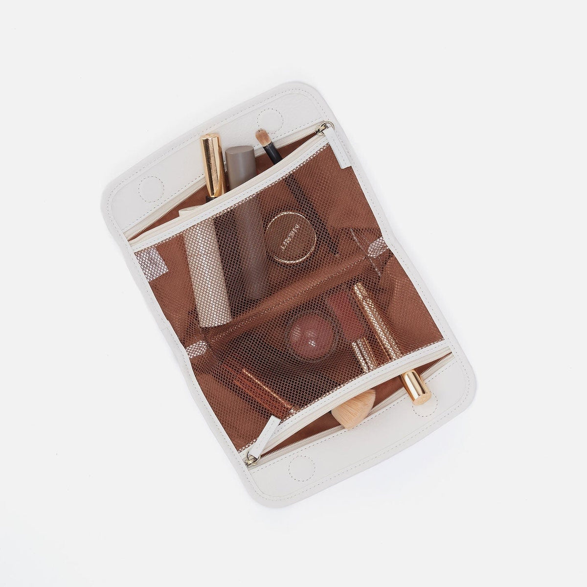 Hobo Hobo Beauty Cosmetic Pouch In Perforated Leather - Ecru Daisy Perf - Little Miss Muffin Children & Home