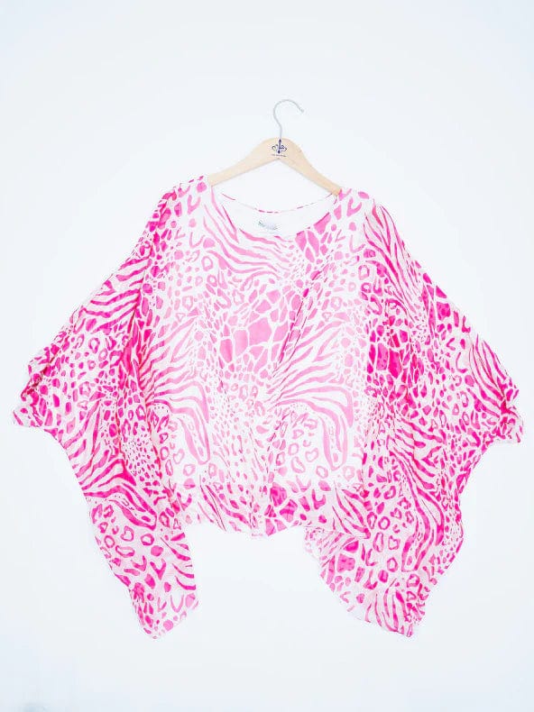 Oro Bonito Oro Bonito Animal Print Silk Dolman Top - Little Miss Muffin Children & Home