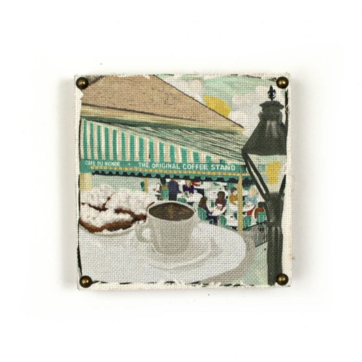 Second Line Ventures The Parish Line Cafe Du Monde Art Block - Little Miss Muffin Children & Home