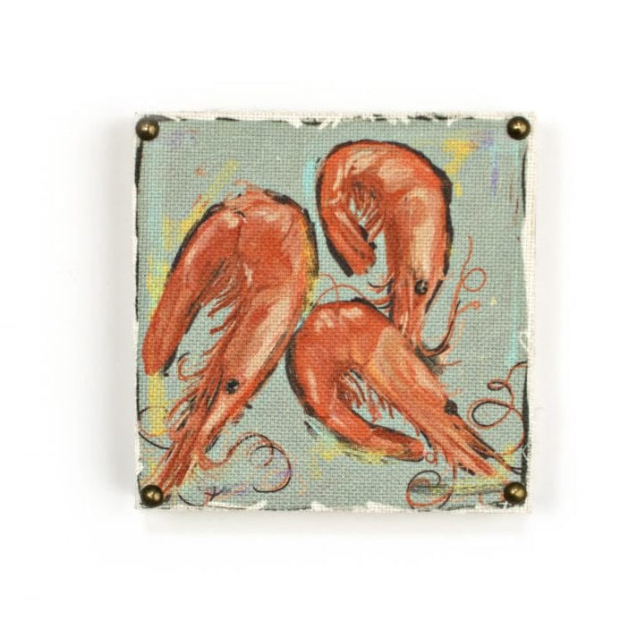 Second Line Ventures The Parish Line Shrimp Art Block - Little Miss Muffin Children & Home