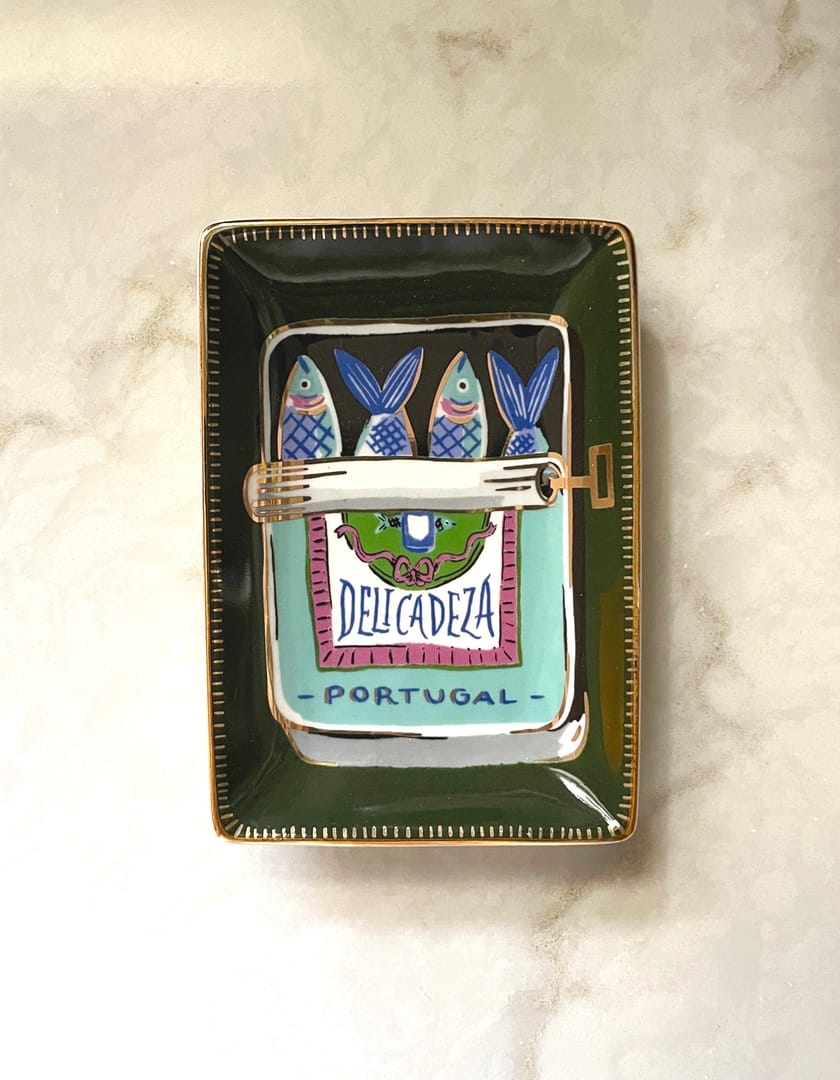 Sardines Porcelain Trinket Dish