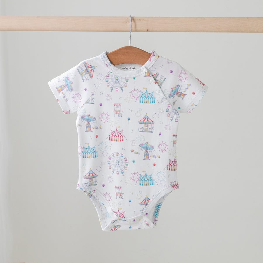 Nola Tawk Nola Tawk Carnival Magic Organic Cotton Onesie - Little Miss Muffin Children & Home