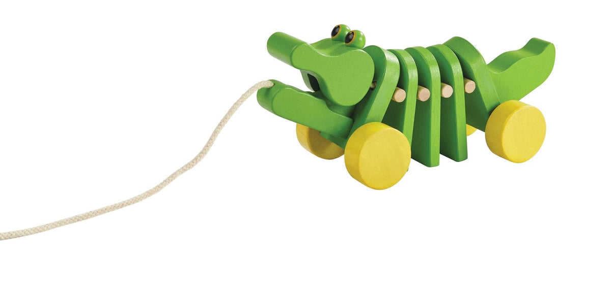 Dancing Alligator Wooden Pull Toy