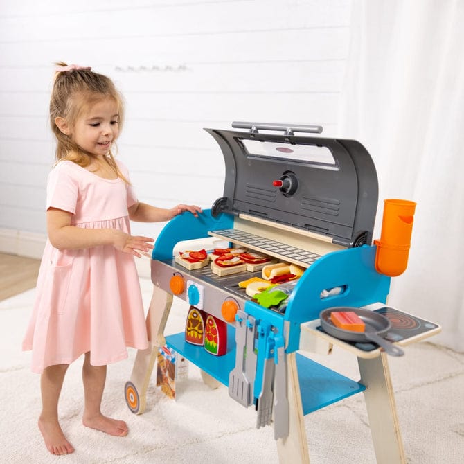 Melissa Doug Deluxe Grill Pizza Oven Play Set Little Miss