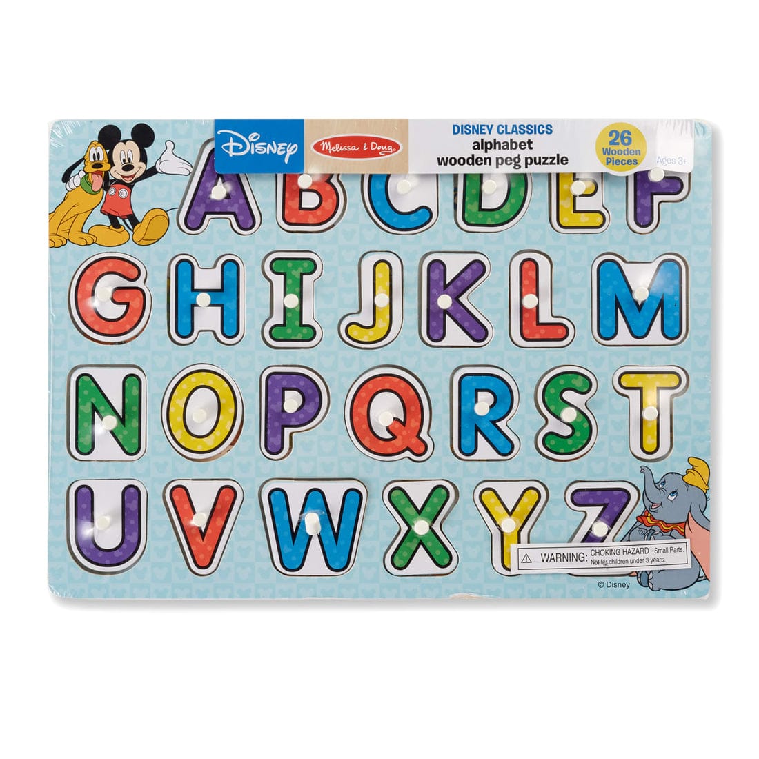 Melissa & Doug Disney Classics Wooden Alphabet Peg Puzzle - Little Miss Muffin Children & Home