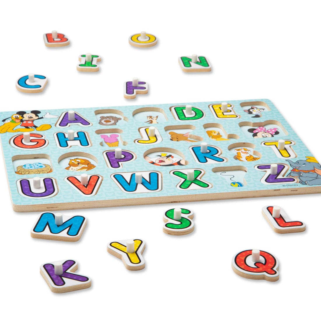 Melissa & Doug Disney Classics Wooden Alphabet Peg Puzzle - Little Miss Muffin Children & Home