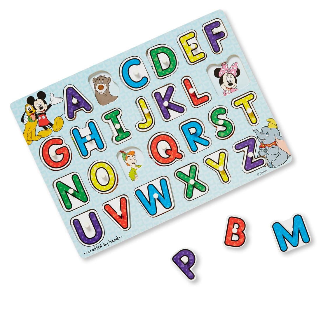 Melissa & Doug Disney Classics Wooden Alphabet Peg Puzzle - Little Miss Muffin Children & Home