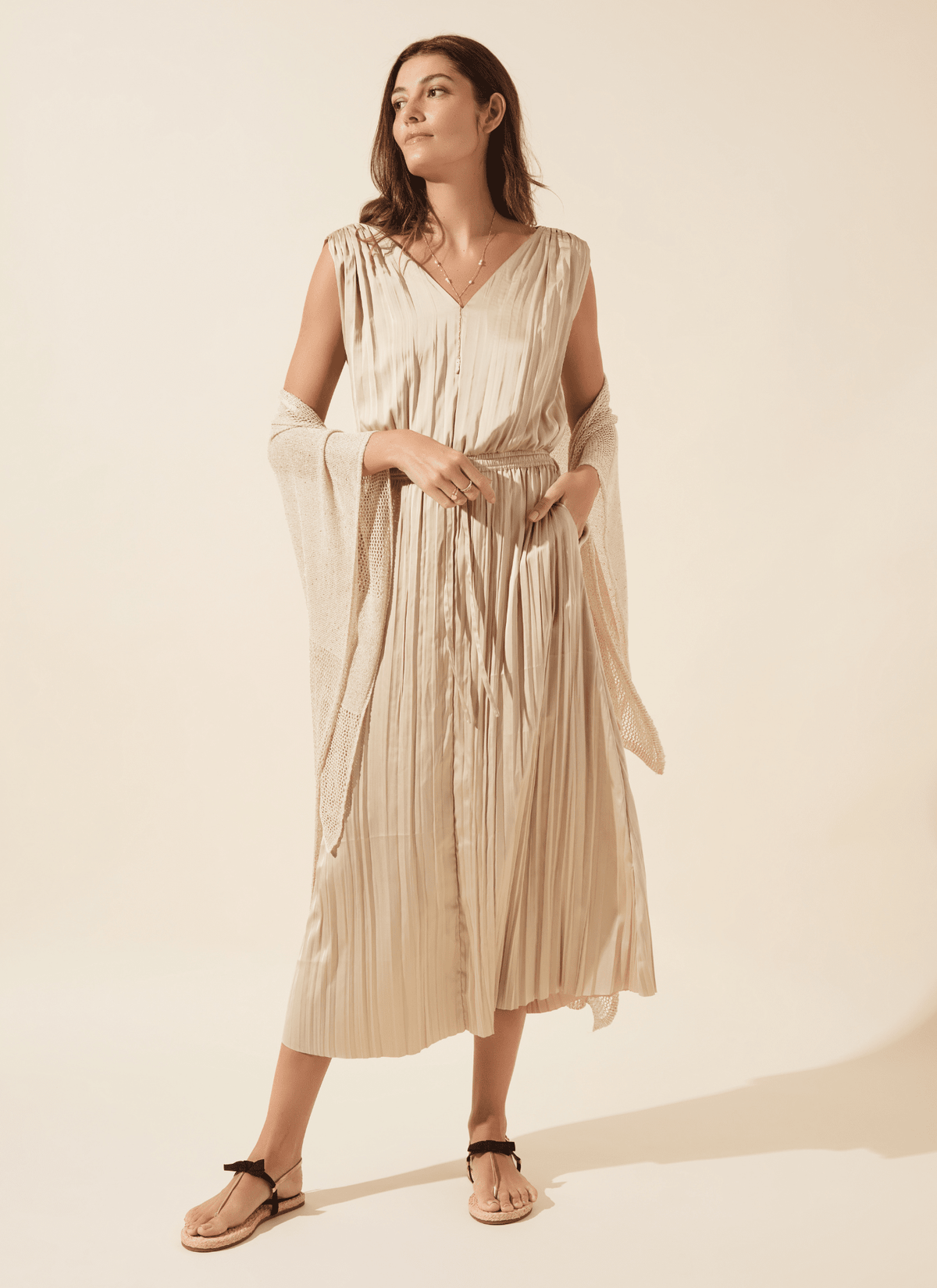 Lysse The Packable Pleated Dress in Chablis - Little Miss Muffin Children & Home
