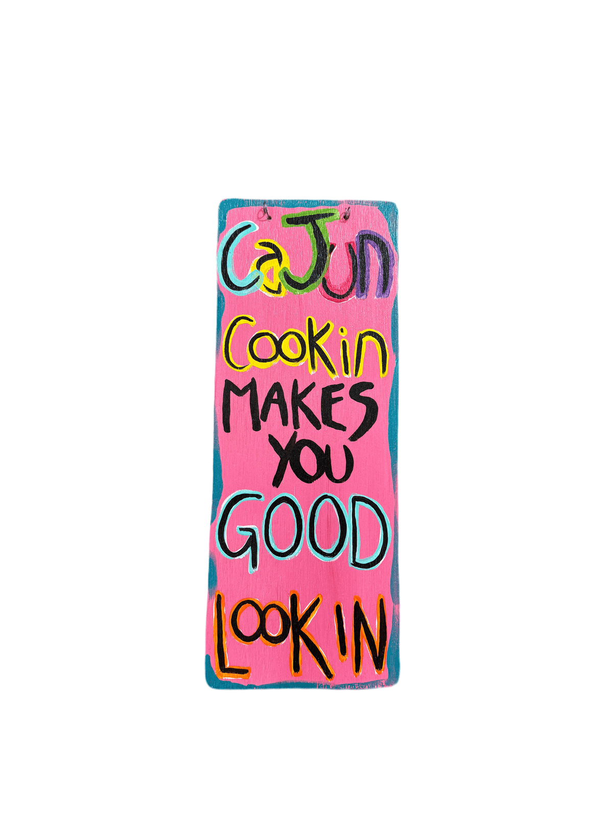 Michelle's Art Box Michelle's Art Box 6"x16" Wood Sign, Cajun Cookin - Little Miss Muffin Children & Home