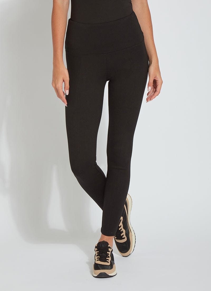 Signature Center Seam Leggings in Black by Lysse